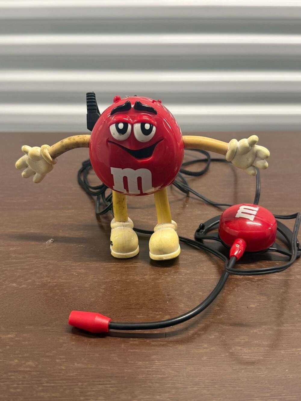 M&M's Red Character Hands Free Clip On Telephone Headset